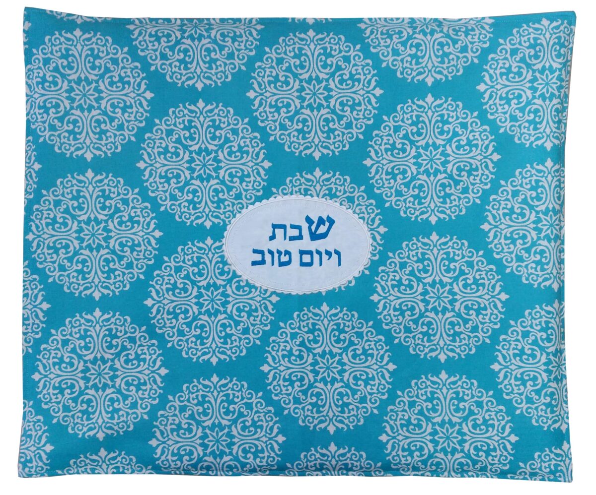 כיסוי פלטה – קנבס – אליפסה טורקיז