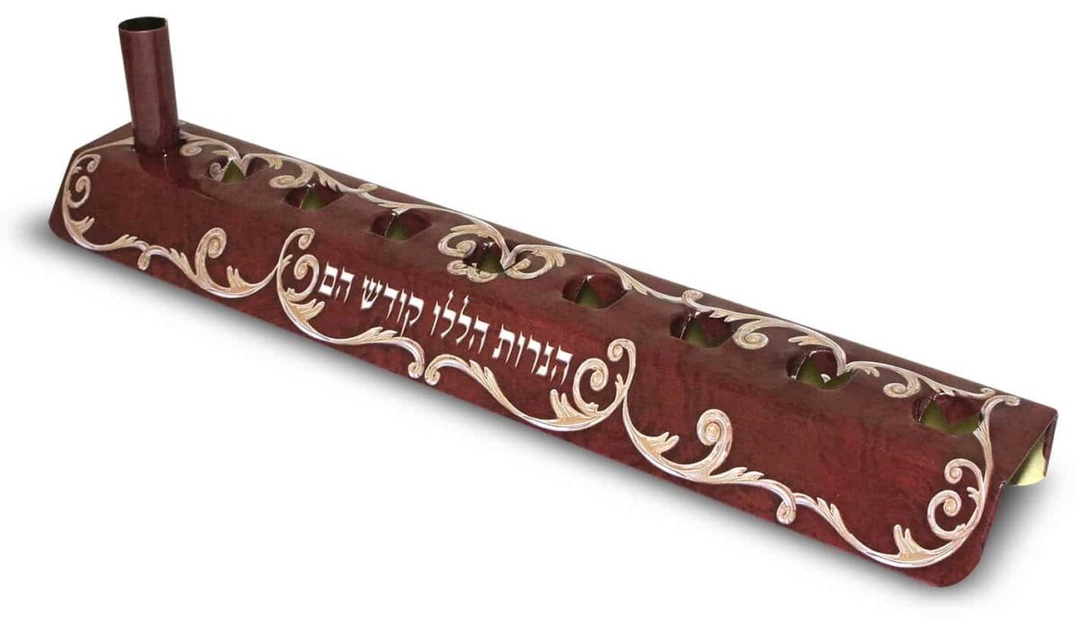 חנוכייה פח בסיס בלבד לערכת שמן כוסות