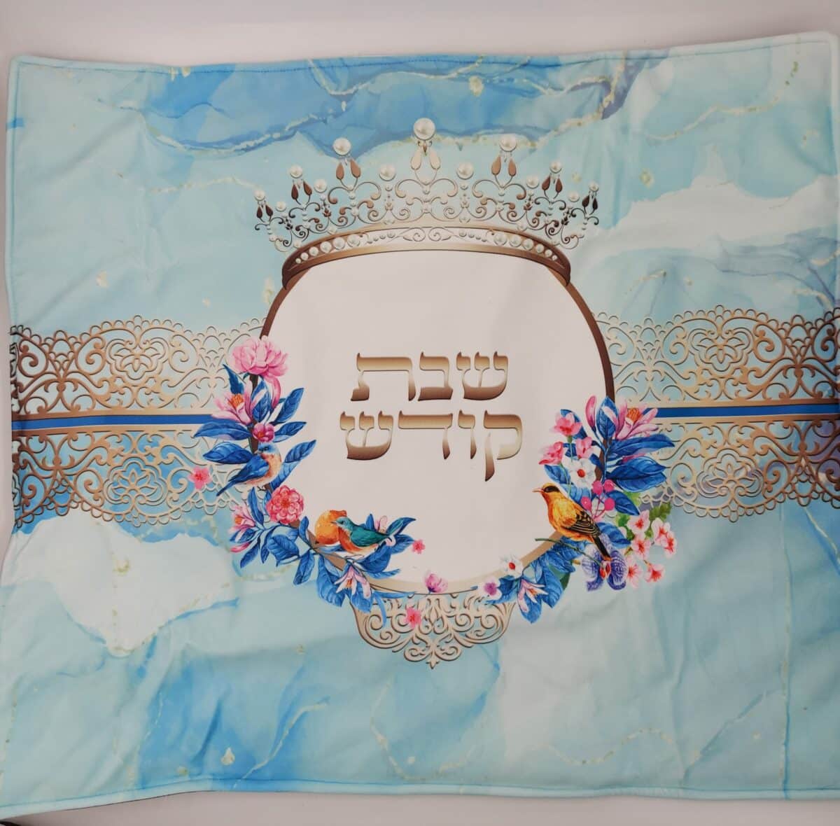 כיסוי פלטה – שבת קודש – כתר -תכלת – 215