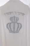 טלית כתר – 100% כותנה – לבן – כסף