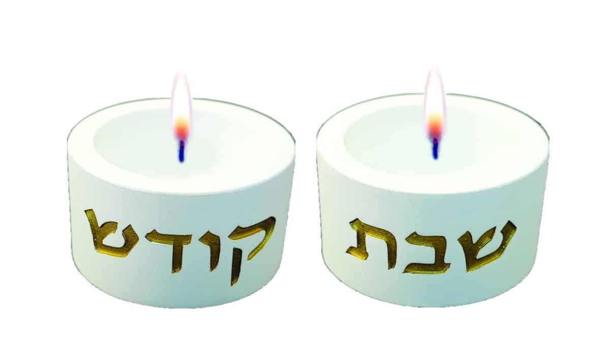 זוג פמוטי בטון מעוגלים מהודרים – לבן-זהב – 3X11 ס"מ