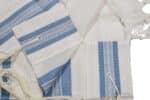 טלית אביב – כחול שמיים מבריק כסף
