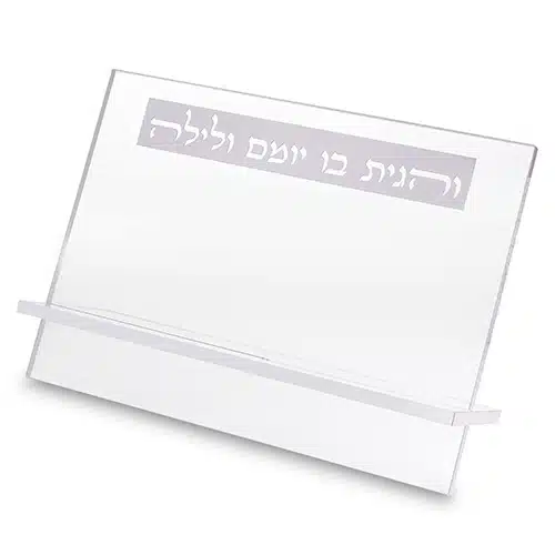 סטנדר אקריליק שקוף-כסף
